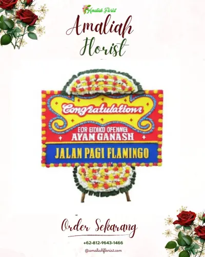 Bunga Papan Congratulation di Tenun Samarinda